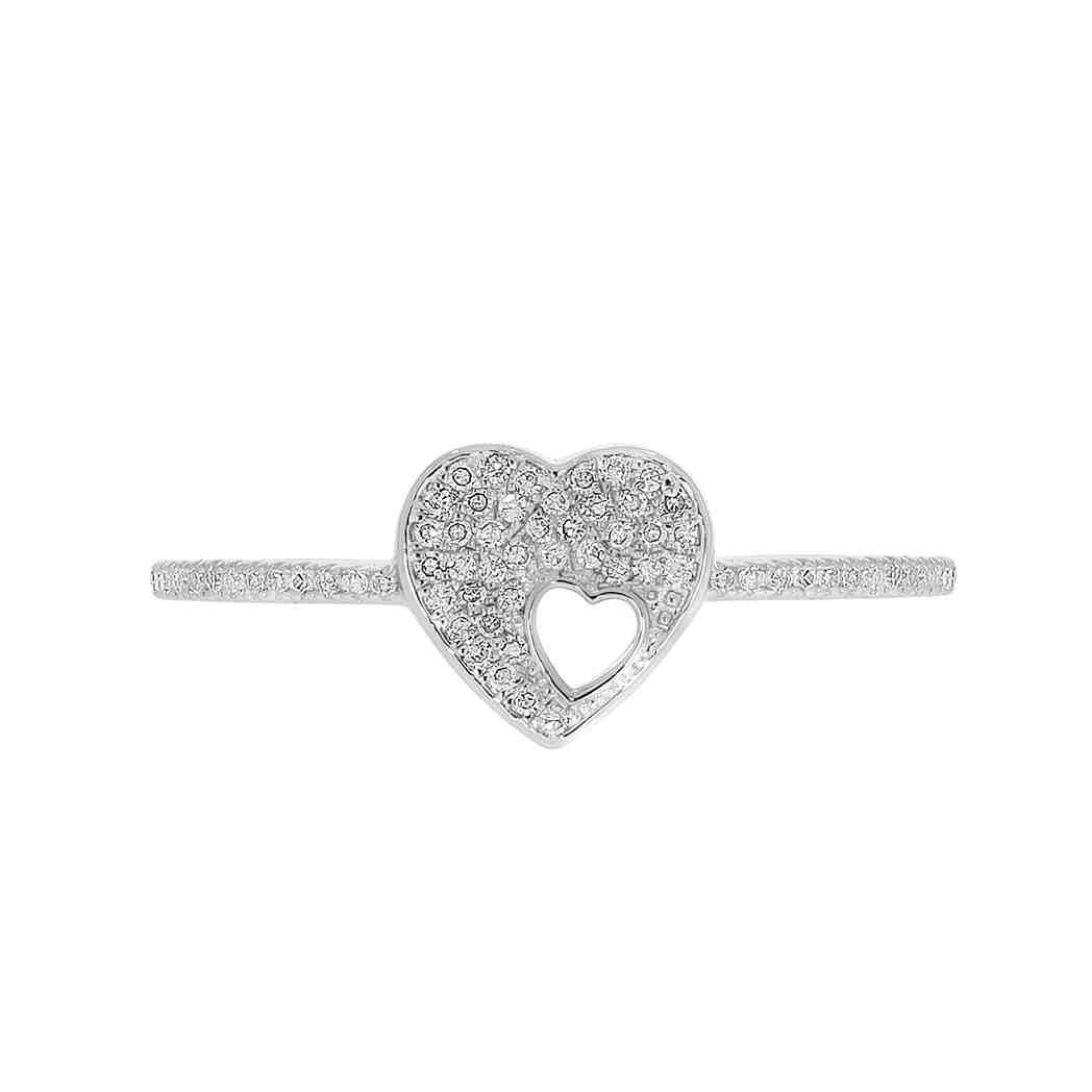 Heart Half Bnad Ring LR11478A